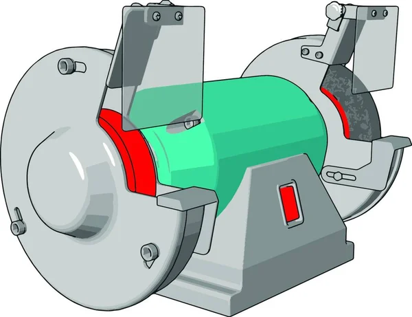 Ljusblått Fräsning Illustration Vektor Vit Bakgrund — Stock vektor