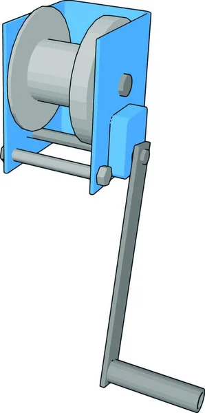 Blaue Krume Werkzeug Illustration Vektor Auf Weißem Hintergrund — Stockvektor