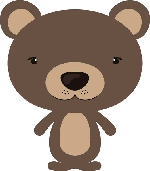 Χαριτωμένο Αρκουδάκι Φιόγκο — Διανυσματικό Αρχείο
