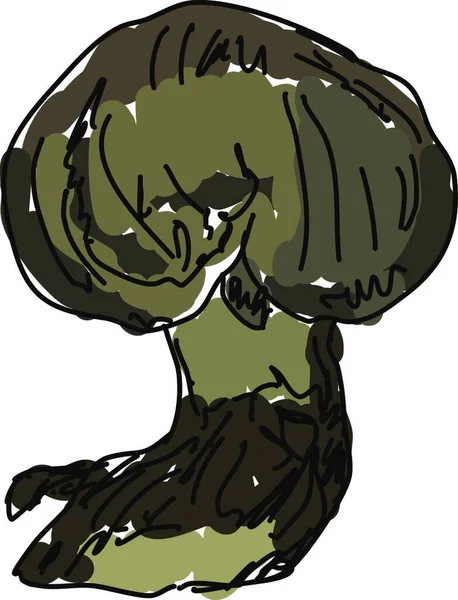 Abbildung Eines Pilzes — Stockvektor