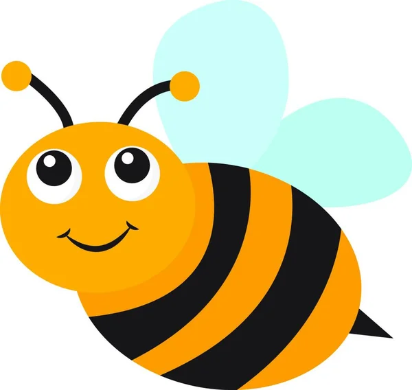 Ilustracja Wektorowa Cute Pszczoły — Wektor stockowy