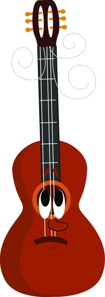 Guitarra Instrumento Musical — Vector de stock