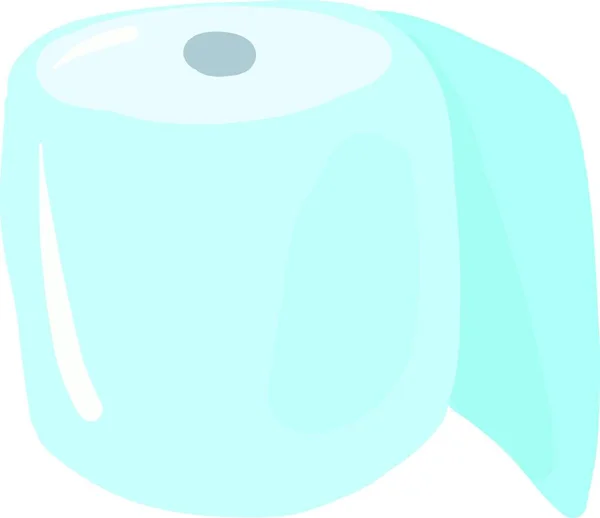 Flaches Toilettenpapier Illustration Vektor Auf Weißem Hintergrund — Stockvektor