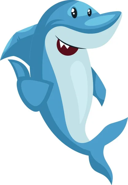 一只可爱的卡通鲨的图片 — 图库矢量图片