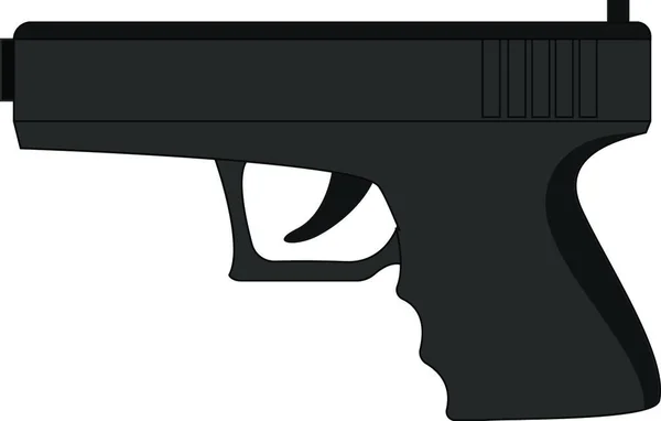 Pistola Pistola Icono Ilustración Vectorial — Vector de stock