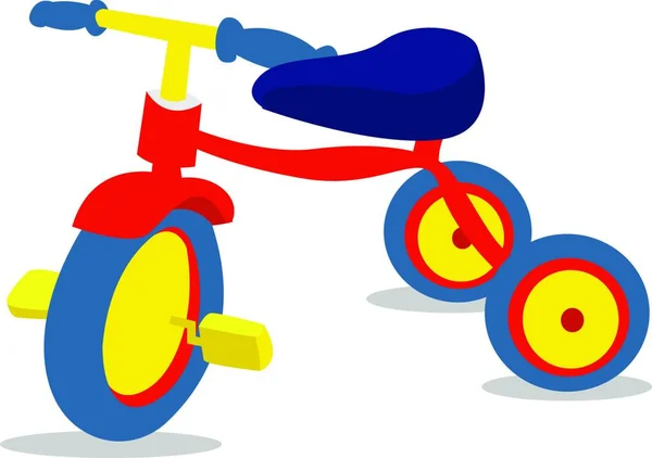 Ilustração Vetorial Uma Bicicleta Com Uma Bicicleta —  Vetores de Stock