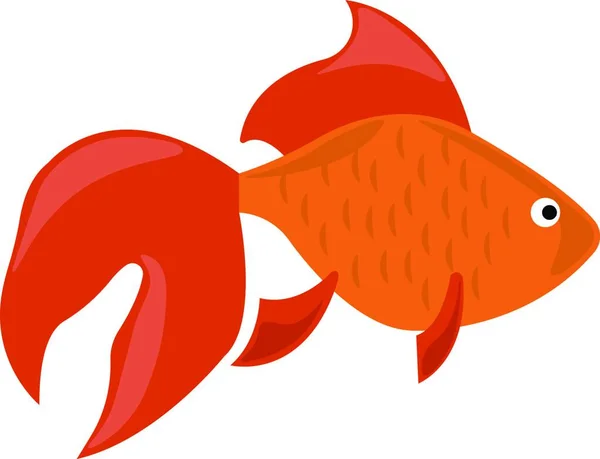 Pescado Icono Web Ilustración Simple — Vector de stock