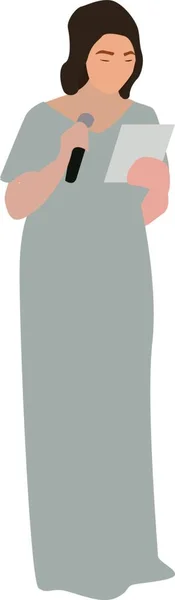 Vector Illustratie Van Een Vrouw — Stockvector