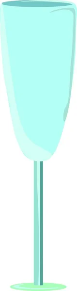 Verre Champagne Illustration Vecteur Sur Fond Blanc — Image vectorielle