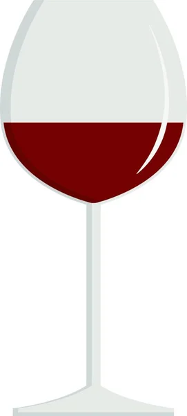 Camkırmızı Şarap Illüstrasyon Beyaz Arka Plan Vektör — Stok Vektör