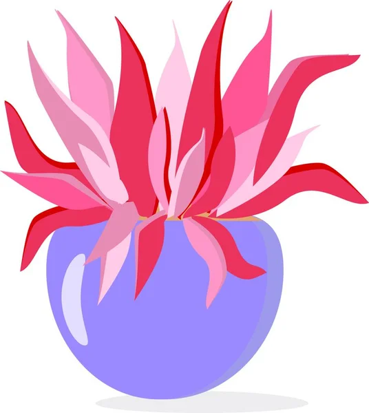 Illustration Une Fleur Rouge — Image vectorielle
