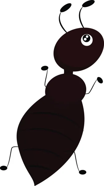 Mravenec Velmi Malý Hmyz Jehož Řetězec Živý Složitou Společenskou Kolonií — Stockový vektor