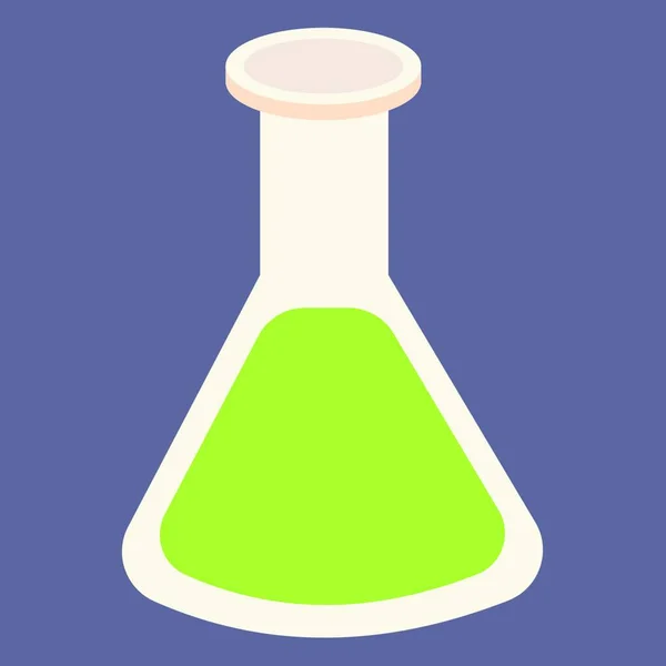 Ikona Kolby Chemicznej Prosta Ilustracja Ikon Wektorowych Laboratorium Chemicznego Projektowania — Wektor stockowy