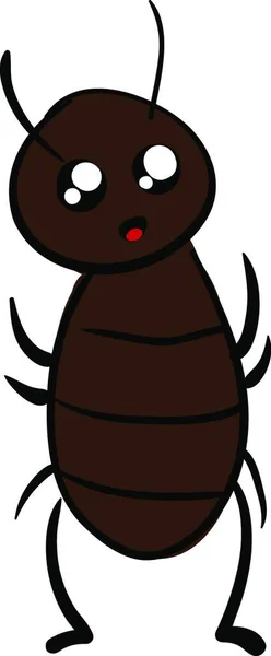 Eine Niedliche Cartoon Illustration Einer Ameise — Stockvektor