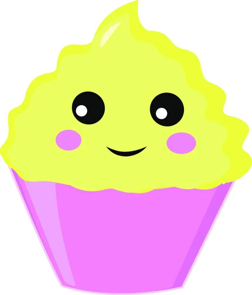 Illustration Dessin Animé Cupcake — Image vectorielle