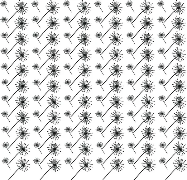 Dandelion Wallpaper Illustration Vector White Background — ストックベクタ