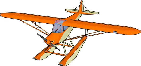 배경에 고립된 비행기 장난감 — 스톡 벡터