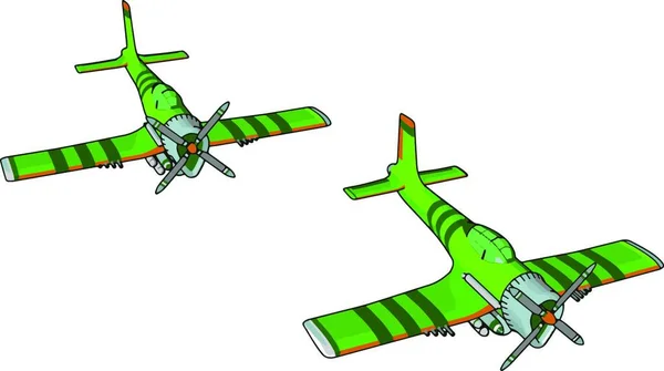 Aviones Combate Jet Militar — Vector de stock