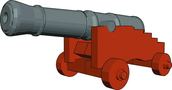 Ilustrace Kresleného Starého Vojenského Tanku — Stockový vektor