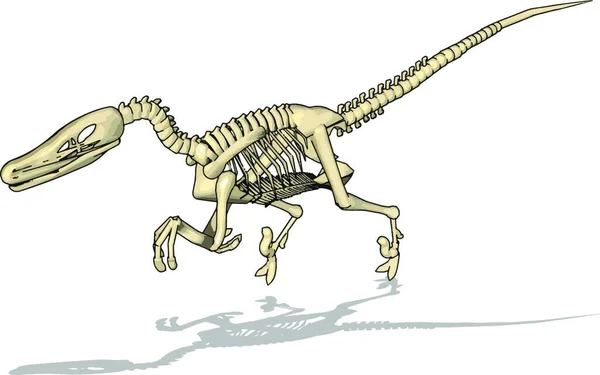 Darstellung Eines Dinosauriers Mit Ball — Stockvektor