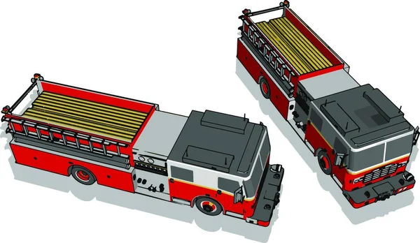 Ilustración Vectorial Camión — Archivo Imágenes Vectoriales