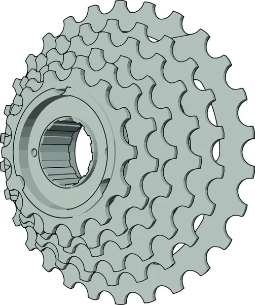 Ruote Dentate Illustrazione Vettoriale — Vettoriale Stock