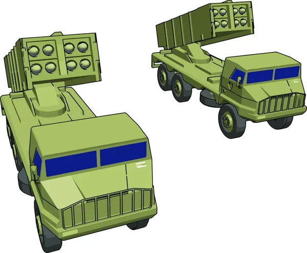 Defensa Antiaérea Ilustración Vector Sobre Fondo Blanco — Archivo Imágenes Vectoriales