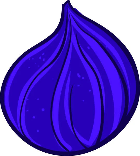 Иллюстрация Фиолетовой Голубой Капли Воды Белом Фоне — стоковый вектор