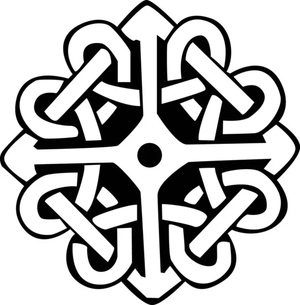 Иллюстрация Изображением Кельтского Символа Выделенного Белом Фоне — стоковый вектор