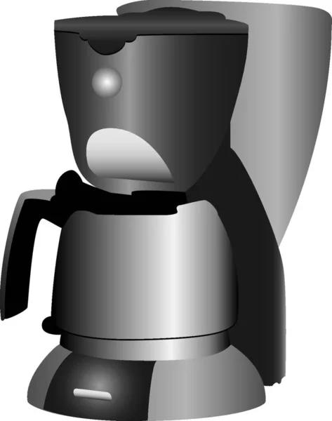 Illustration Coffeemaker Isolerad Vit Bakgrund — Stock vektor