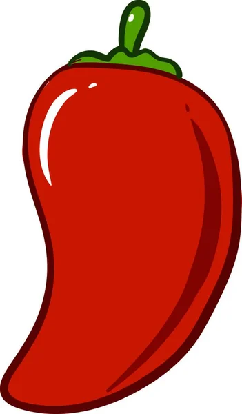 Icono Pimiento Rojo Sobre Fondo Blanco — Vector de stock