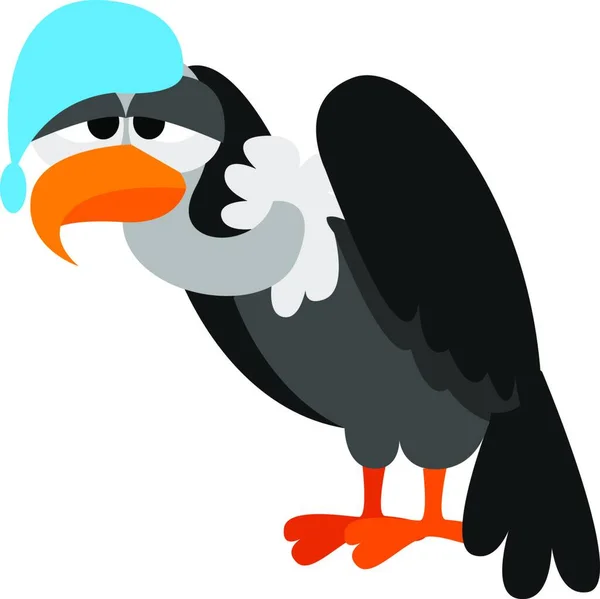 Illustration Vectorielle Oiseau Dessin Animé Mignon — Image vectorielle