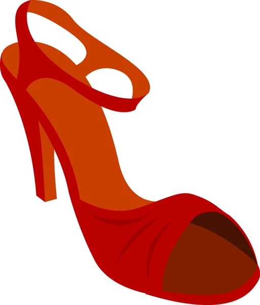 Chaussure Rouge Illustration Vecteur Sur Fond Blanc — Image vectorielle