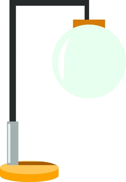 Lampe Table Illustration Vecteur Sur Fond Blanc — Image vectorielle