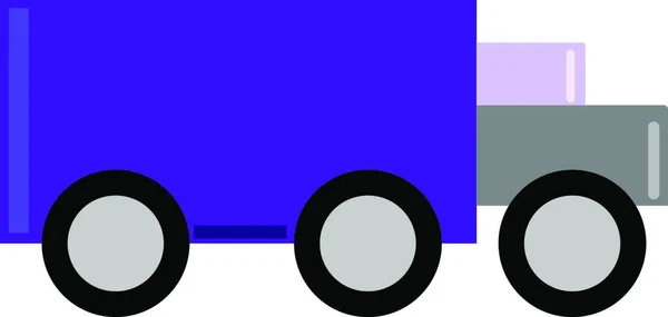 Lila Lkw Illustration Vektor Auf Weißem Hintergrund — Stockvektor