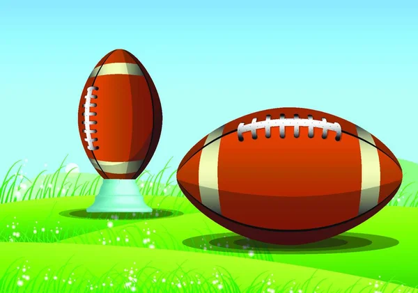 Football Américain Illustration Vectorielle — Image vectorielle