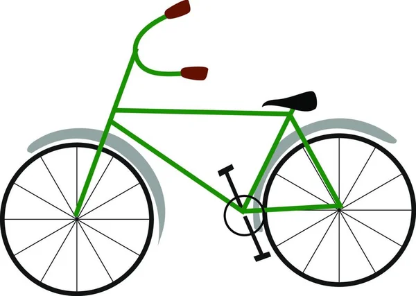 Bicicleta Con Una Bicicleta — Vector de stock