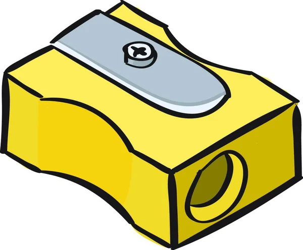 Žlutá Vektorová Ilustrace Kresleného Stanu — Stockový vektor