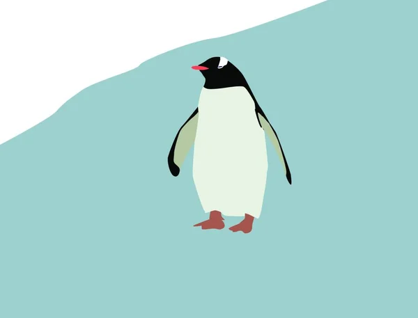 Pingvin Ikon Vektor Illusztráció — Stock Vector