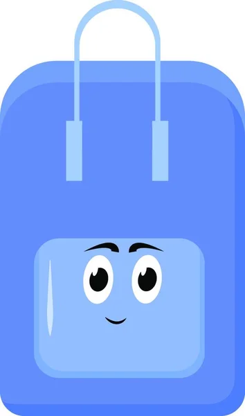 蓝色行李箱 白色背景上的矢量 — 图库矢量图片