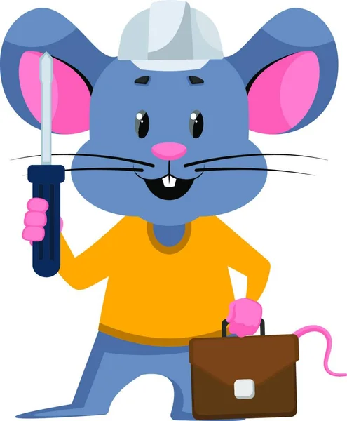 Mouse Tools Illustration Vector White Background — Stock Vector