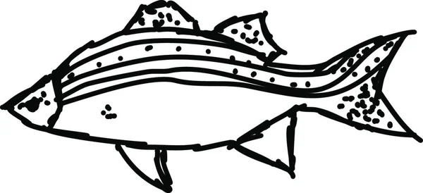 Ψάρι Web Εικονίδιο Απλή Απεικόνιση — Διανυσματικό Αρχείο