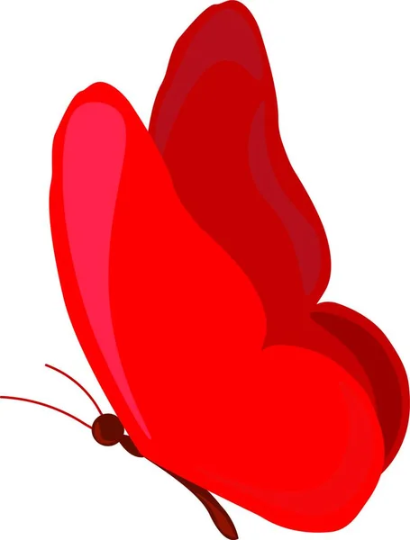 Κόκκινη Καρδιά Φιόγκο Λευκό Φόντο — Διανυσματικό Αρχείο