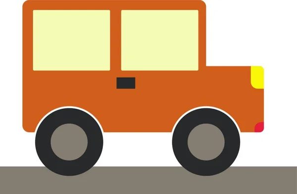 Autocarro Ícone Web Ilustração Simples — Vetor de Stock