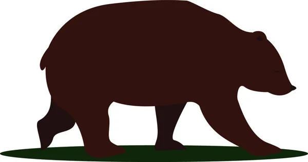 Vektor Illustration Eines Niedlichen Bären — Stockvektor