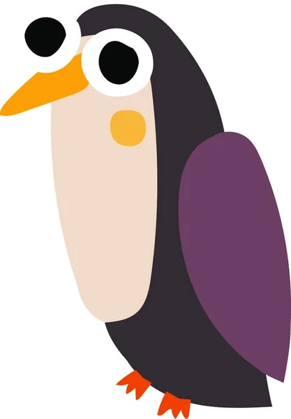 Cute Bird Cartoon Vector Illustration Graphic Design — Stock Vector