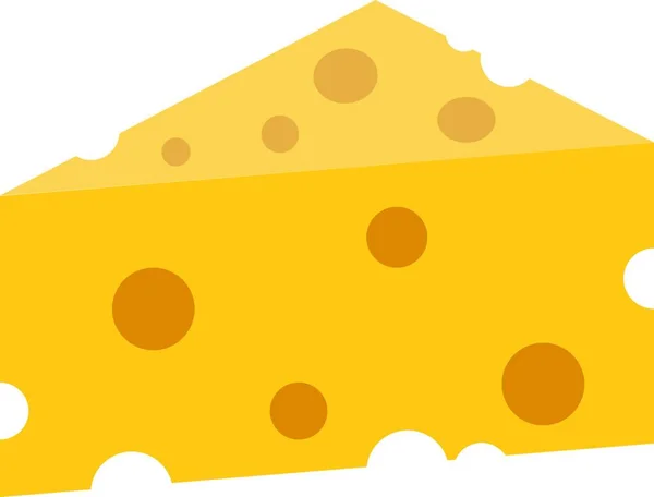 Cheese Web Icon Vector Illustration — Stock Vector