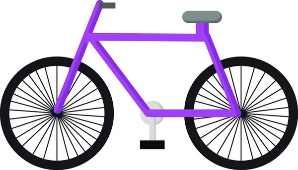 Cykelikon Enkel Illustration Cykel Vektor Ikoner För Webben — Stock vektor