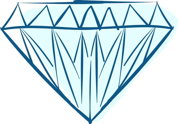 Diamant Symbol Isometrisch Des Dreieckigen Vektordesigns — Stockvektor