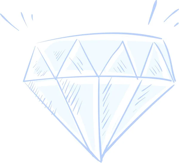 Diamant Symbol Vektorillustration — Stockvektor
